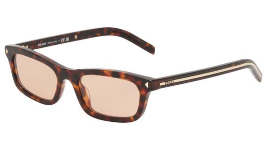 Lunettes de soleil Prada Femme Écaille Rectangle pr Trois-Quart