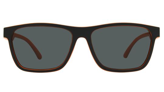 Lunettes de soleil Alternance Enfant Noir Rectangle alt26205 Face
