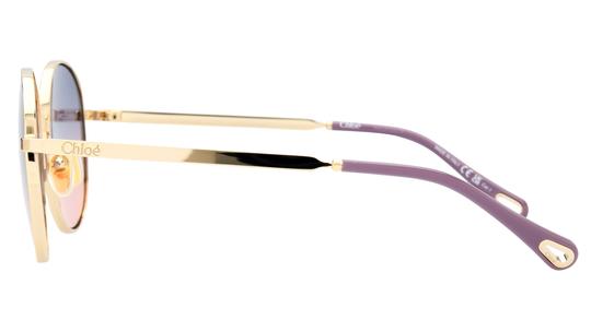 Lunettes de soleil Chloé Femme Or Carré CH0325S Gauche