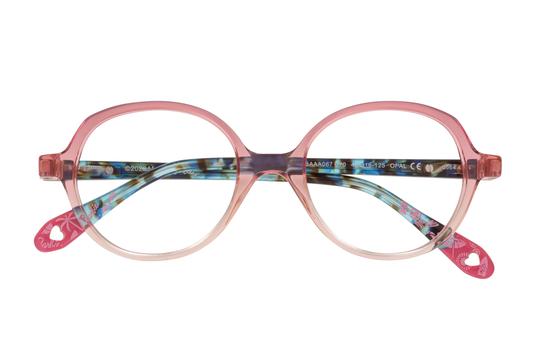 Lunettes de vue Barbie  Rose Rond BAAA067C70 Face