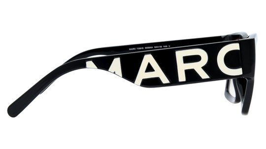 Lunettes de soleil Marc Jacobs Femme Noir Rectangle Marc739/S Droite