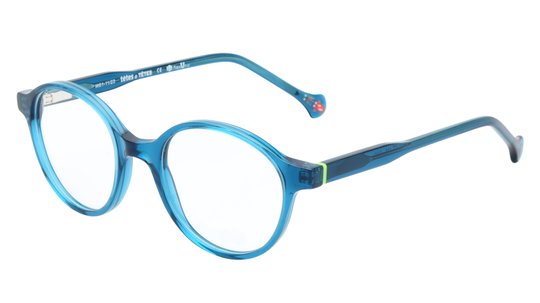 Lunettes de vue têtes à TETES Enfant Bleu Ronde Tat2406E+ Trois-Quart