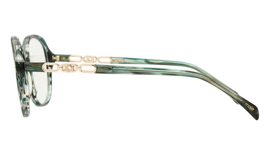 Lunettes de vue Maje Femme Vert Ovale mj1079 Gauche