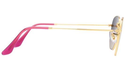 Lunettes de soleil Ray-Ban Mixte Or Carré RB3548N Droite