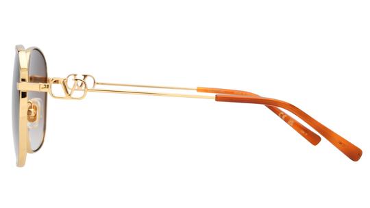Lunettes de soleil Valentino Femme Or Carré Vg0028S Gauche