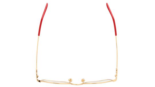 Lunettes de vue Valentino Femme Or Carré Vg0030O Dessus