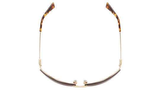 Lunettes de soleil Miu Miu Femme Or Ovale Mu Dessus