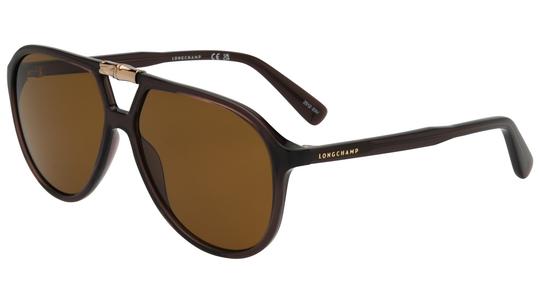 Lunettes de soleil Longchamp Femme Marron Aviateur lo800s Trois-Quart