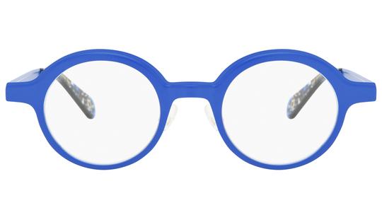 Lunettes de vue Etnia Barcelona Homme Bleu Ronde brut37 Face