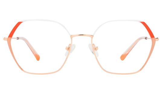 Lunettes de vue Signature Krys Femme Rose Carré Kis2407 Face