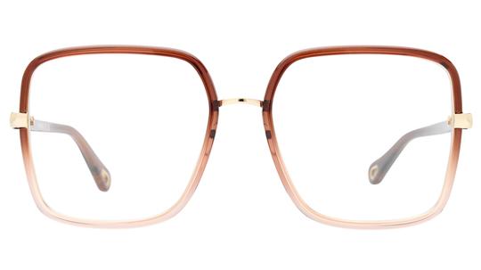 Lunettes de vue Chloé Femme Marron Rectangle CH0338O Face