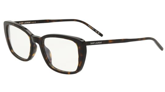 Lunettes de vue Saint Laurent Femme Marron Rectangle Sl776 Trois-Quart