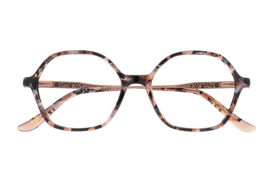 Lunettes de vue Lulu Castagnette  Rose Wayfarer LFAM116C71 Face