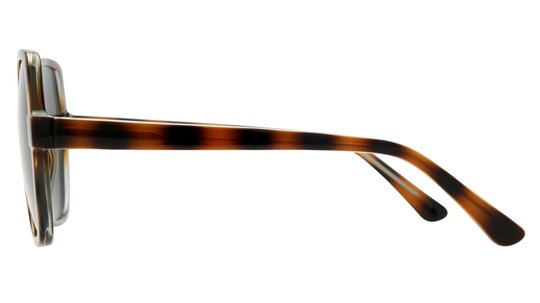 Lunettes de soleil Alternance Femme Écaille Carré Alt25202 Gauche