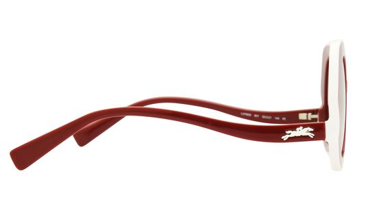 Lunettes de soleil Longchamp Femme Rouge Ovale lo780s Droite