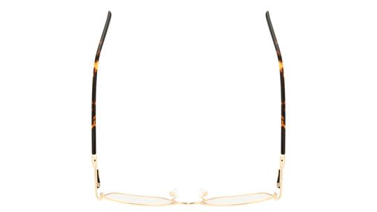 Lunettes de vue Guess Femme Or Carré Gu50313 Dessus