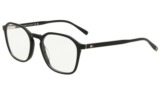 Lunettes de vue Tommy Hilfiger Homme Noir Carré Th2271 Trois-Quart