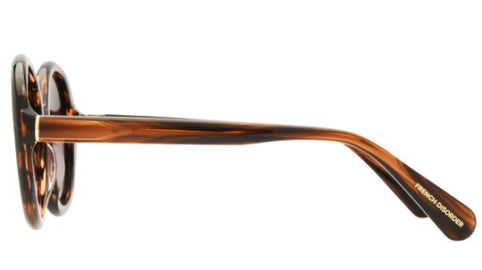 Lunettes de soleil French Disorder Femme Marron Ovale Fd2505/S Gauche