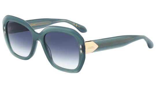 Lunettes de soleil Isabel Marant Femme Vert Rectangle IM Trois-Quart