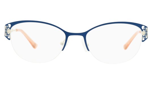 Lunettes de vue Baïa Femme Bleu Rectangle Baa2407 Face