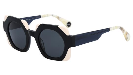 Lunettes de soleil WOOW Femme Noir Angulaire Supertactic Trois-Quart