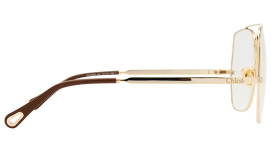 Lunettes de vue Chloé Femme Or Carré Ch0409O Droite