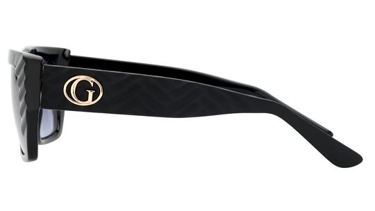 Lunettes de soleil Guess Femme Noir Rectangle GU00254 Gauche
