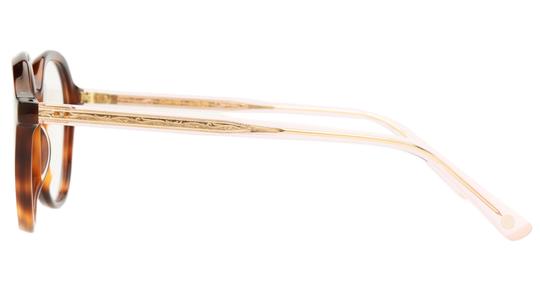 Lunettes de vue Siralya Femme Écaille Ronde Sir2502 Gauche
