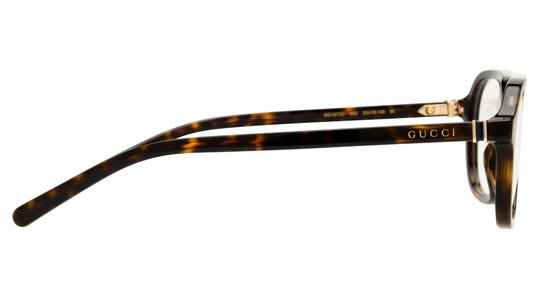 Lunettes de vue Gucci Homme Écaille Aviateur GG1673O Droite