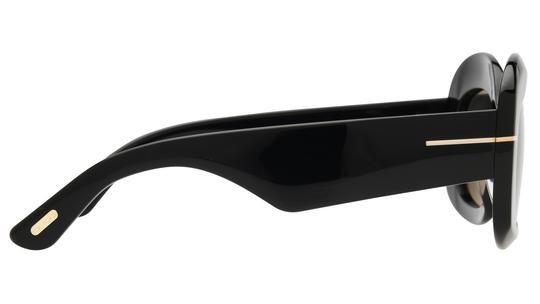 Lunettes de soleil Tom Ford Femme Noir Rectangle FT1219 Droite
