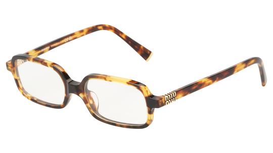 Lunettes de vue Miu Miu Femme Écaille Rectangle Mu Trois-Quart