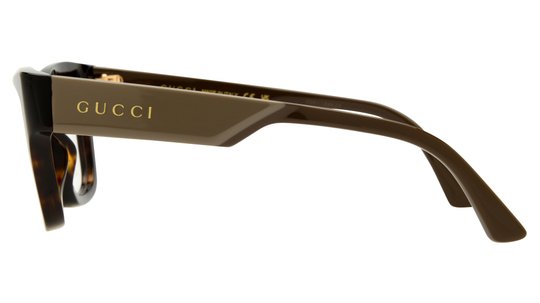 Lunettes de vue Gucci Homme Écaille Rectangle Gg1669O Gauche