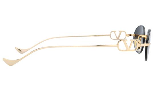 Lunettes de soleil Valentino Femme Or Ovale Vg0032S Droite