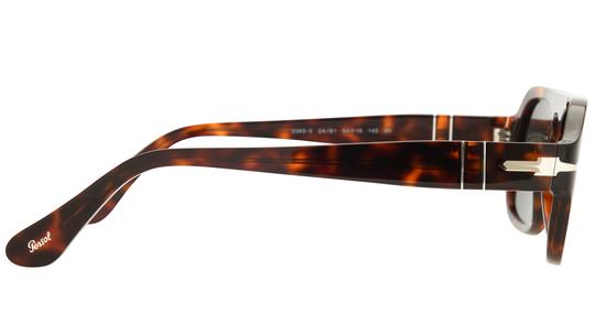 Lunettes de soleil Persol Mixte Écaille Aviateur PO3369S Droite