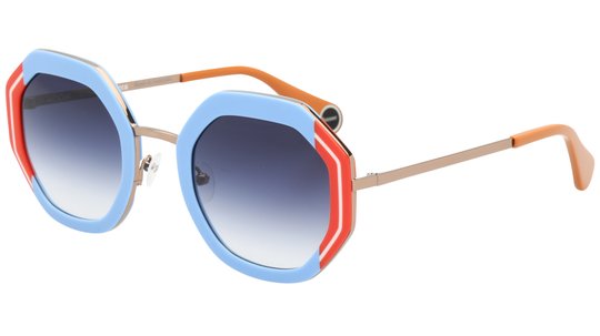 Lunettes de soleil WOOW Femme Bleu Carré Superrunner2 Trois-Quart