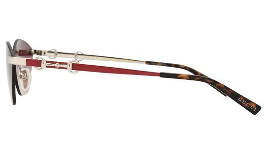 Lunettes de soleil Gucci Femme Argent Papillon Gg2050S Gauche