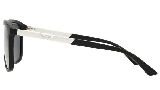 Lunettes de soleil Emporio Armani Homme Noir Rectangle EA4237 Gauche