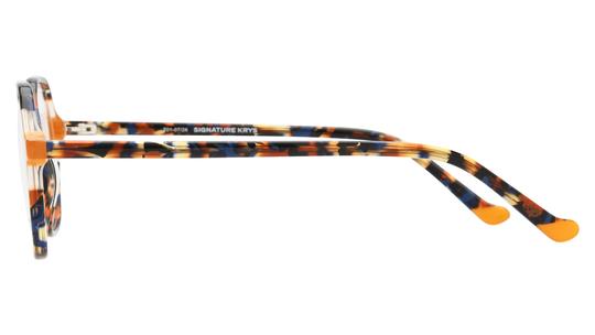 Lunettes de vue Signature Krys Femme Bleu Tonneau Kis2606 Gauche