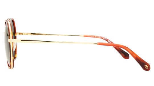 Lunettes de soleil Signature Krys Femme Marron Tonneau skj2521-e Gauche