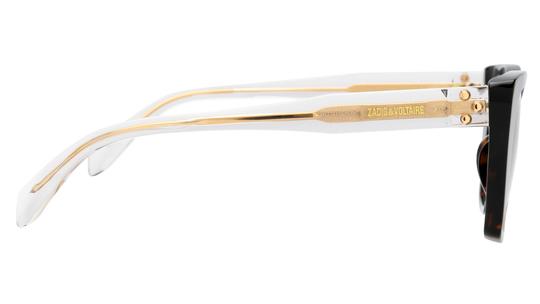 Lunettes de soleil Zadig & Voltaire Femme Écaille Papillon SZV472 Droite