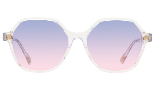 Lunettes de soleil French Disorder Femme Transparent Carré Fd2508/S Face