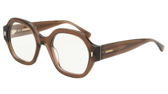Lunettes de vue Sandro Femme Marron Rectangle SD2080 Trois-Quart