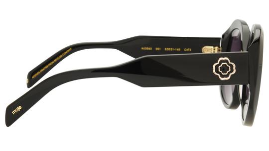 Lunettes de soleil Maje Femme Noir Ronde Mj5065 Droite