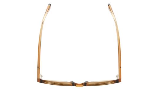 Lunettes de soleil Lacoste Mixte Marron Rectangle L6090S Dessus