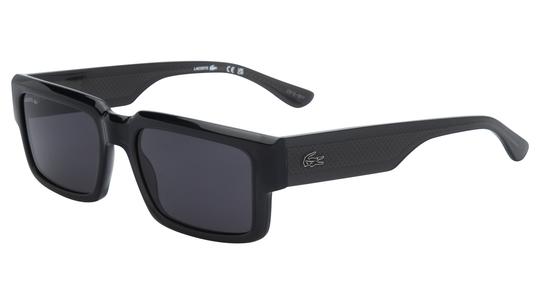 Lunettes de soleil Lacoste Mixte Noir Rectangle L6082S Trois-Quart