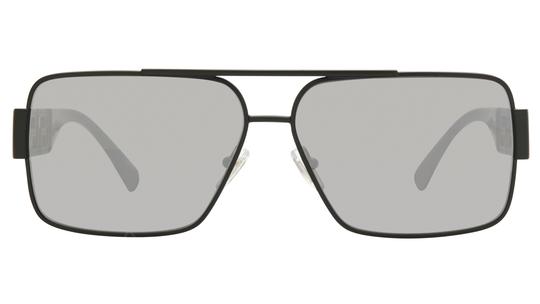 Lunettes de soleil Versace Homme Noir Rectangle VE2290 Face