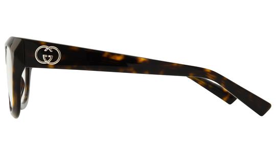 Lunettes de vue Gucci Femme Écaille Papillon Gg2202O Gauche