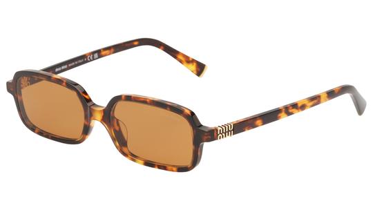 Lunettes de soleil Miu Miu Femme Écaille Rectangle MU Trois-Quart