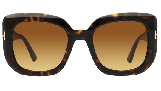 Lunettes de soleil Tom Ford Femme Écaille Carré Ft1220 Face