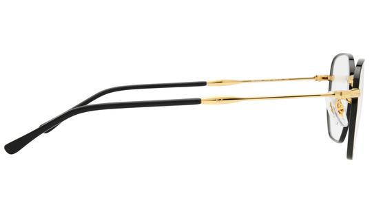 Lunettes de vue Ray-Ban Mixte Noir Carré Rx6496 Droite